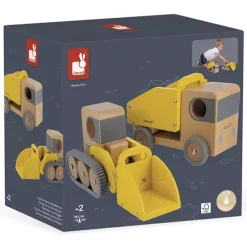 Janod Kiepwagen En Bulldozer -speelgarages, auto's & voertuigen Winkel 11.4634 janod kiepwagen en bulldozer ilovespeelgoed.nl11