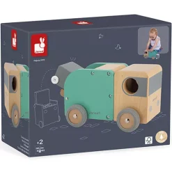 Janod Vuilniswagen -speelgarages, auto's & voertuigen Winkel 114633 1