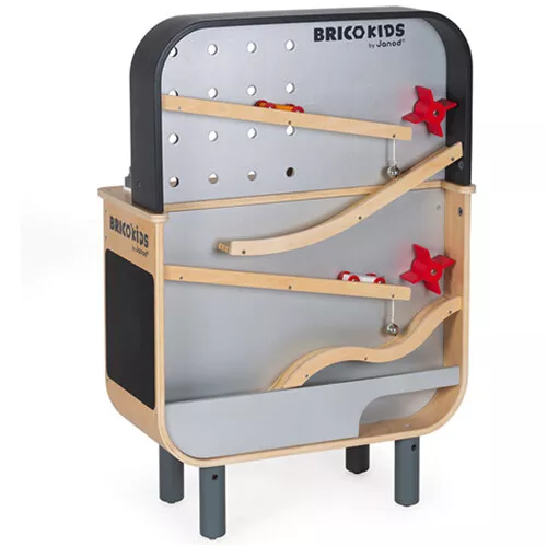 Janod Dubbelzijdige Werkbank Met Autobaan 2 Janod Dubbelzijdige Werkbank Met Autobaan - Afbeelding 2