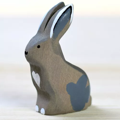 Bumbu Toys Konijn Zittend - Grijs - 7 Cm - Afbeelding 3