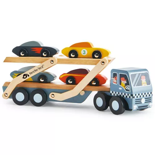 Tender Leaf Toys Autotransporteur Raceauto's 3 Tender Leaf Toys Autotransporteur Raceauto's - Afbeelding 3