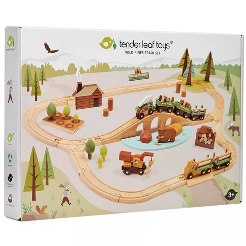 Tender Leaf Toys Treinbaan Dennenbos 2 Tender Leaf Toys Treinbaan Dennenbos - Afbeelding 2