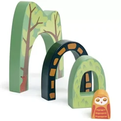 Tender Leaf Toys Landschapsvormen Bostunnel - 4st