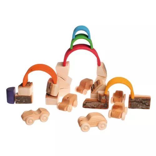 Grimm's Wagenpark Naturel - 6st 7 Grimm's Wagenpark Naturel - 6st - Afbeelding 7