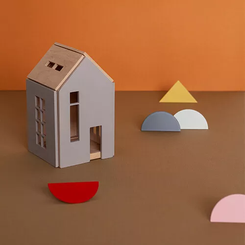 Babai Toys Magnetisch Poppenhuis - Grijs - M 10 Babai Toys Magnetisch Poppenhuis - Grijs - M - Afbeelding 10