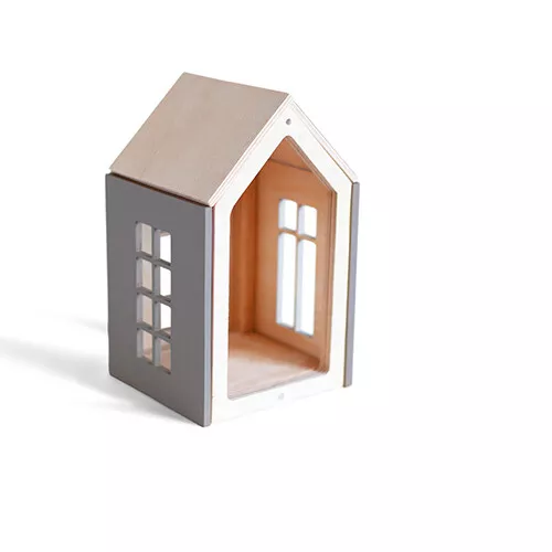 Babai Toys Magnetisch Poppenhuis - Grijs - M 2 Babai Toys Magnetisch Poppenhuis - Grijs - M - Afbeelding 2