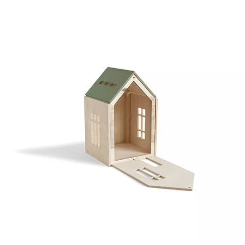 Babai Toys Magnetisch Poppenhuis - Khaki - L 2 Babai Toys Magnetisch Poppenhuis - Khaki - L - Afbeelding 2