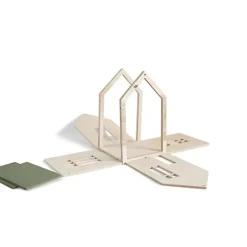 Babai Toys Magnetisch Poppenhuis - Khaki - L 15 Babai Toys Magnetisch Poppenhuis - Khaki - L -speelgarages, auto's & voertuigen Winkel babai toys magnetisch poppenhuis khaki l 3