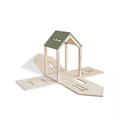 Babai Toys Magnetisch Poppenhuis - Khaki - L 5 Babai Toys Magnetisch Poppenhuis - Khaki - L - Afbeelding 5