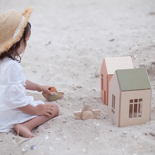 Babai Toys Magnetisch Poppenhuis - Khaki - L 8 Babai Toys Magnetisch Poppenhuis - Khaki - L - Afbeelding 8