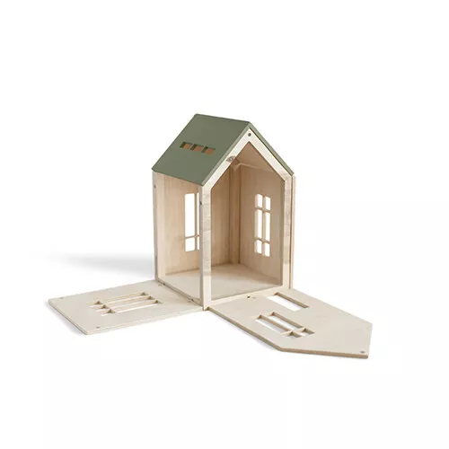 Babai Toys Magnetisch Poppenhuis - Khaki - L 3 Babai Toys Magnetisch Poppenhuis - Khaki - L - Afbeelding 3