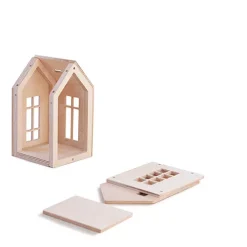 Babai Toys Magnetisch Poppenhuis - Naturel - M -speelgarages, auto's & voertuigen Winkel babai toys magnetisch poppenhuis naturel m 4
