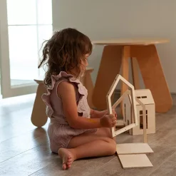 Babai Toys Magnetisch Poppenhuis - Naturel - M -speelgarages, auto's & voertuigen Winkel babai toys magnetisch poppenhuis naturel m 7