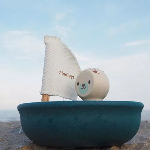 Plan Toys Badspeelgoed Zeilbootje En Ijsbeertje 3 Plan Toys Badspeelgoed Zeilbootje En Ijsbeertje - Afbeelding 3