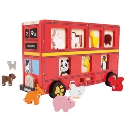 Bigjigs Rode Vormenbus