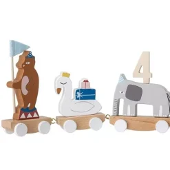 Bloomingville Verjaardagstrein -speelgarages, auto's & voertuigen Winkel bloomingville verjaardagstrein 2