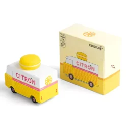Candylab Candycar Citron Macaron Van -speelgarages, auto's & voertuigen Winkel citron macaron car3