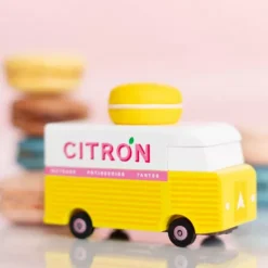 Candylab Candycar Citron Macaron Van -speelgarages, auto's & voertuigen Winkel citron macaron car45jpg