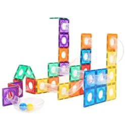 Coblo Magnetische Tegels Knikkerbaan - 100st 8 Coblo Magnetische Tegels Knikkerbaan - 100st -speelgarages, auto's & voertuigen Winkel coblo magnetische tegels knikkerbaan 100st 2