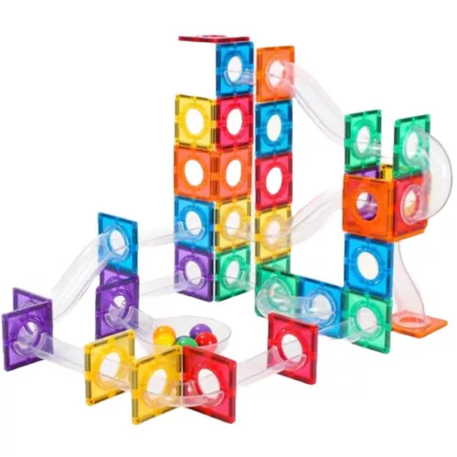 Coblo Magnetische Tegels Knikkerbaan - 100st 2 Coblo Magnetische Tegels Knikkerbaan - 100st - Afbeelding 2