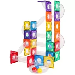 Coblo Magnetische Tegels Knikkerbaan - 100st 11 Coblo Magnetische Tegels Knikkerbaan - 100st -speelgarages, auto's & voertuigen Winkel coblo magnetische tegels knikkerbaan 100st 5