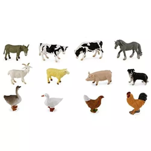 Collecta Mini Boerderijdieren 3-6 Cm (12st) 1 Collecta Mini Boerderijdieren 3-6 Cm (12st)