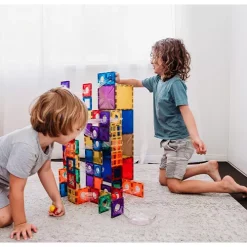 Connetix Magnetische Tegels Knikkerbaan - 92st 14 Connetix Magnetische Tegels Knikkerbaan - 92st -speelgarages, auto's & voertuigen Winkel connetix knikkerbaan 92st 4