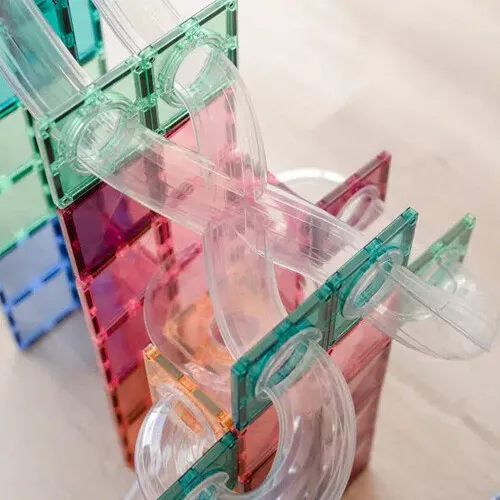 Connetix Magnetische Tegels Knikkerbaan - Pastel - 80st 4 Connetix Magnetische Tegels Knikkerbaan - Pastel - 80st - Afbeelding 4