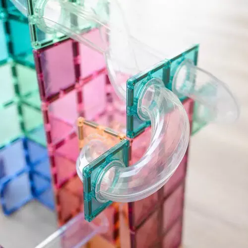 Connetix Magnetische Tegels Knikkerbaan - Pastel - 80st 6 Connetix Magnetische Tegels Knikkerbaan - Pastel - 80st - Afbeelding 6