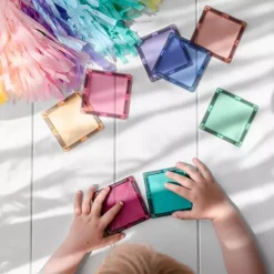 Connetix Magnetische Tegels Pastel - Mega - 202st 16 Connetix Magnetische Tegels Pastel - Mega - 202st -speelgarages, auto's & voertuigen Winkel connetix pastel creative 120st 6 1