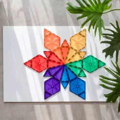 Connetix Magnetische Tegels Rainbow - Geometry - 30st 12 Connetix Magnetische Tegels Rainbow - Geometry - 30st -speelgarages, auto's & voertuigen Winkel connetix rainbow geometry 30st 5