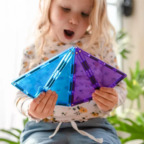 Connetix Magnetische Tegels Rainbow - Geometry - 30st 8 Connetix Magnetische Tegels Rainbow - Geometry - 30st - Afbeelding 8