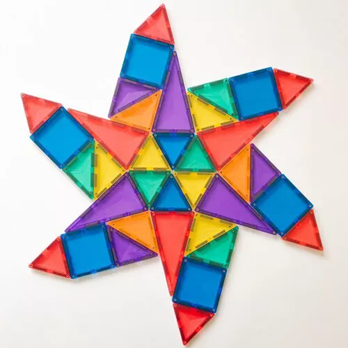 Connetix Magnetische Tegels Startersset - Rainbow - 62st 2 Connetix Magnetische Tegels Startersset - Rainbow - 62st - Afbeelding 2