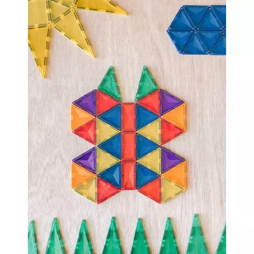 Connetix Magnetische Tegels Startersset - Rainbow - 62st 5 Connetix Magnetische Tegels Startersset - Rainbow - 62st - Afbeelding 5