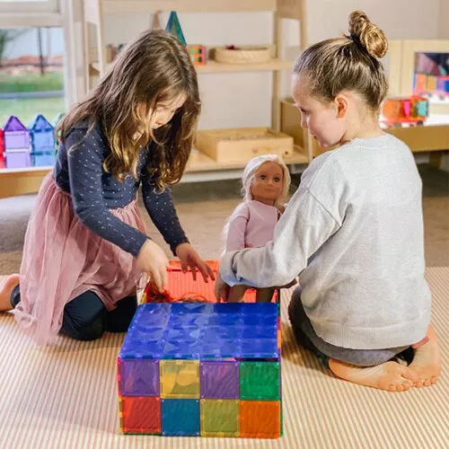 Connetix Uitbreidingsset Bodemplaten - Green-blue - 2st 6 Connetix Uitbreidingsset Bodemplaten - Green-blue - 2st - Afbeelding 6