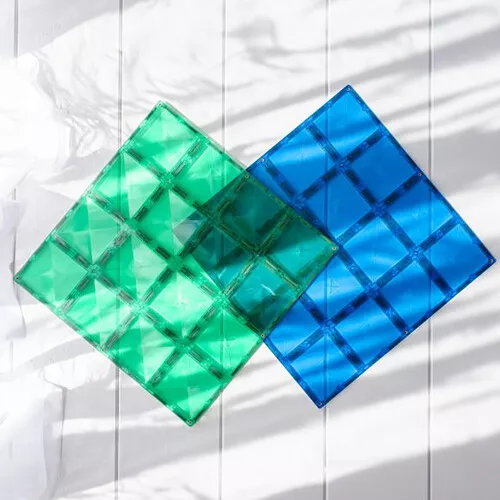 Connetix Uitbreidingsset Bodemplaten - Green-blue - 2st 5 Connetix Uitbreidingsset Bodemplaten - Green-blue - 2st - Afbeelding 5
