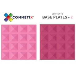 Connetix Uitbreidingsset Bodemplaten - Pink-berry - 2st -speelgarages, auto's & voertuigen Winkel connetix uitbreidingsset bodemplaten pink berry 2st 2