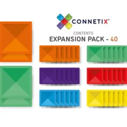 Connetix Magnetische Tegels Uitbreidingsset - Rainbow - 40st -speelgarages, auto's & voertuigen Winkel connetix uitbreidingsset rainbow 40st 7