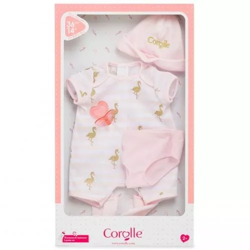 Corolle Poppenkledingset Flamingo's Voor Babypop - 36 Cm 7 Corolle Poppenkledingset Flamingo's Voor Babypop - 36 Cm - Afbeelding 7