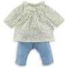 Corolle Poppenoutfit Witte Bloemen Voor Babypop - 30 Cm