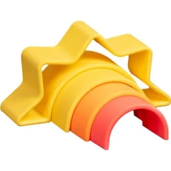 DENA Dëna Bijt- En Stapelspeeltje Neon - Zon -speelgarages, auto's & voertuigen Winkel d na bijt en bouwspeelgoed neon zon 4