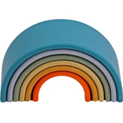 DENA Dëna Bijt- En Stapelspeeltje Natuur - Regenboog