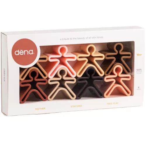 DENA Dëna Bijt- En Stapelspeeltjes Kinderen - Diversiteit 6 DENA Dëna Bijt- En Stapelspeeltjes Kinderen - Diversiteit - Afbeelding 6