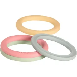 DENA Dëna Bijt- En Stapelspeeltjes Ringen - Pastel -speelgarages, auto's & voertuigen Winkel de na bijt en stapelspeeltjes ringen pastel2