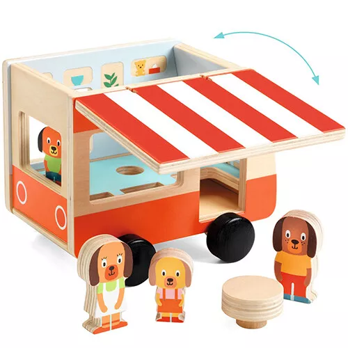 DJECO Speelgoed Djeco Camper Met Hondenfamilie 3 DJECO Speelgoed Djeco Camper Met Hondenfamilie - Afbeelding 3