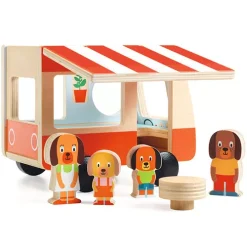 DJECO Speelgoed Djeco Camper Met Hondenfamilie