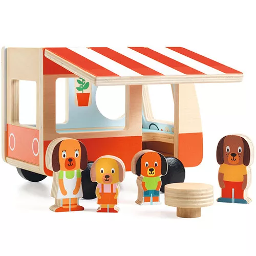 DJECO Speelgoed Djeco Camper Met Hondenfamilie 1 DJECO Speelgoed Djeco Camper Met Hondenfamilie
