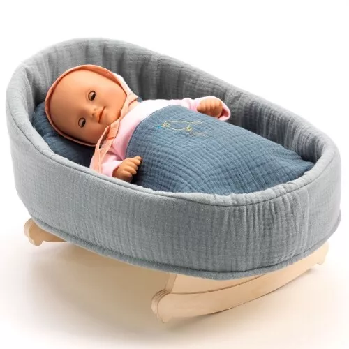 DJECO Speelgoed Djeco Poppenwieg Blue Dream - 39 Cm 2 DJECO Speelgoed Djeco Poppenwieg Blue Dream - 39 Cm - Afbeelding 2