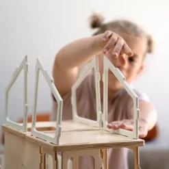 Fabelab Uitbreiding DIY Poppenhuis - Villa -speelgarages, auto's & voertuigen Winkel fabelab uitbreiding diy poppenhuis villa1