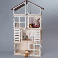 Fabelab Uitbreiding DIY Poppenhuis - Villa -speelgarages, auto's & voertuigen Winkel fabelab uitbreiding diy poppenhuis villa3